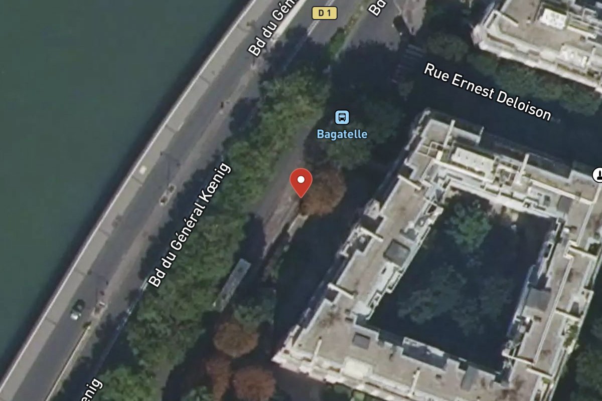 Vue satellite — 135 Boulevard du Général Koenig