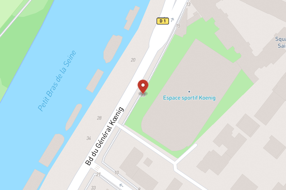 Plan de situation — 23 Boulevard du Général Koenig