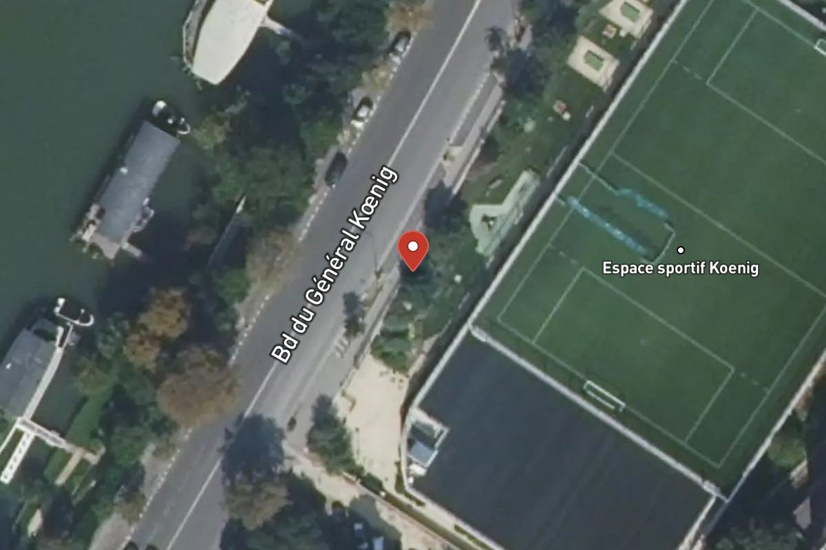 Vue satellite — 23 Boulevard du Général Koenig