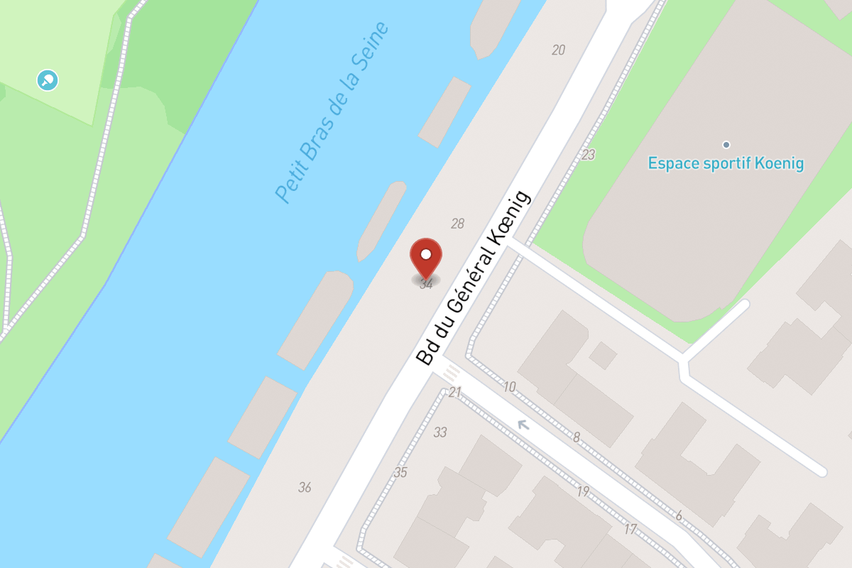 Plan de situation — 34 Boulevard du Général Koenig
