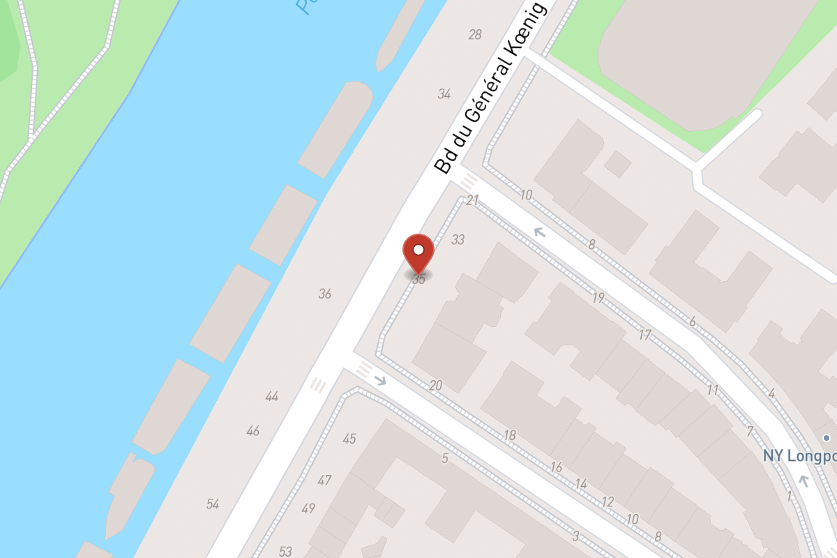Plan de situation — 35 Boulevard du Général Koenig