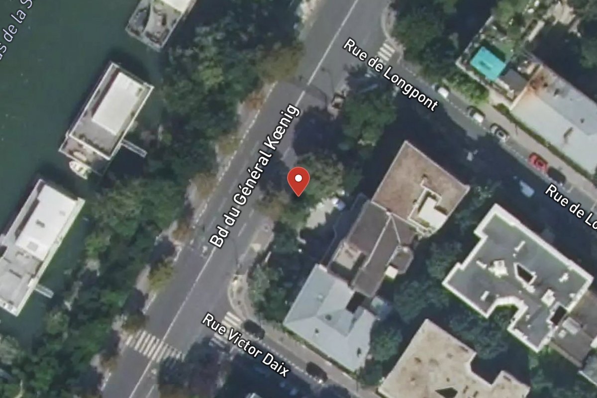 Vue satellite — 35 Boulevard du Général Koenig