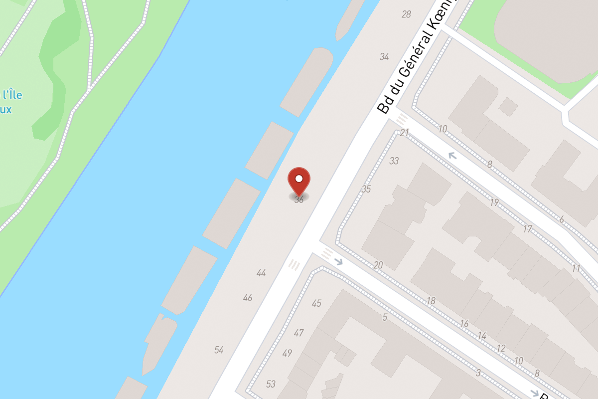 Plan de situation — 36 Boulevard du Général Koenig