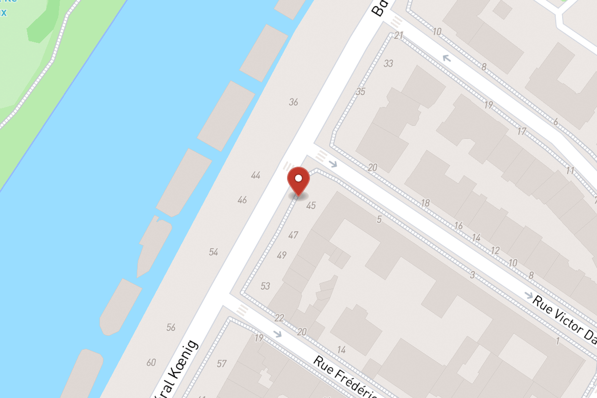 Plan de situation — 45 Boulevard du Général Koenig