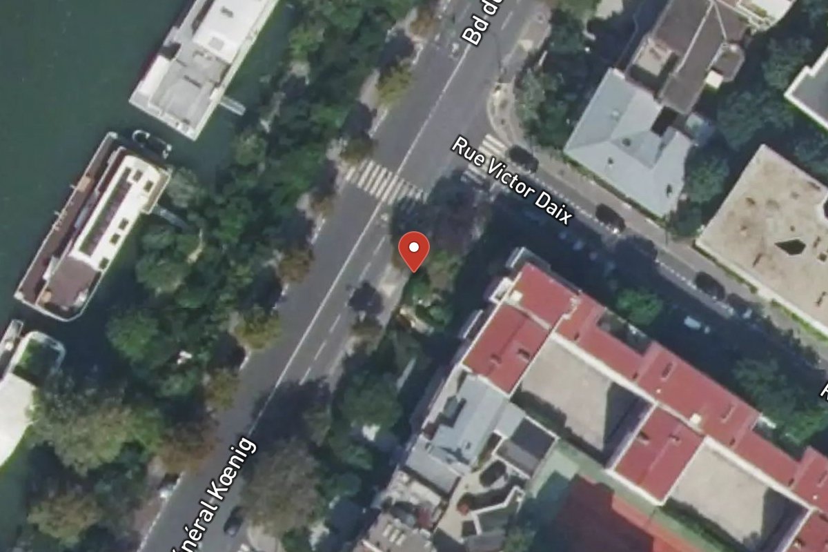 Vue satellite — 45 Boulevard du Général Koenig
