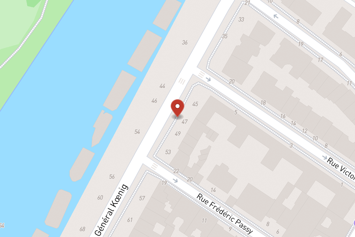 Plan de situation — 47 Boulevard du Général Koenig