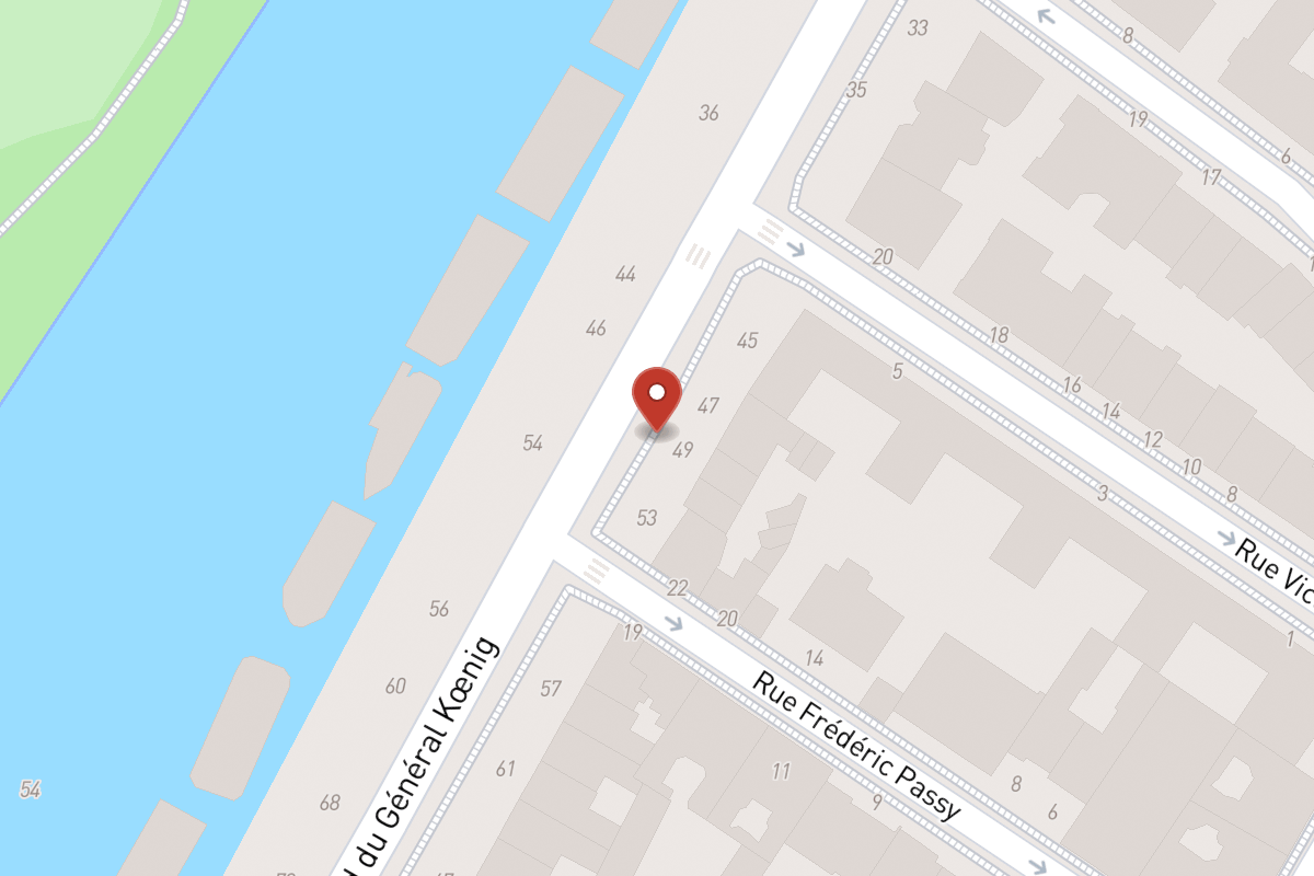 Plan de situation — 49 Boulevard du Général Koenig