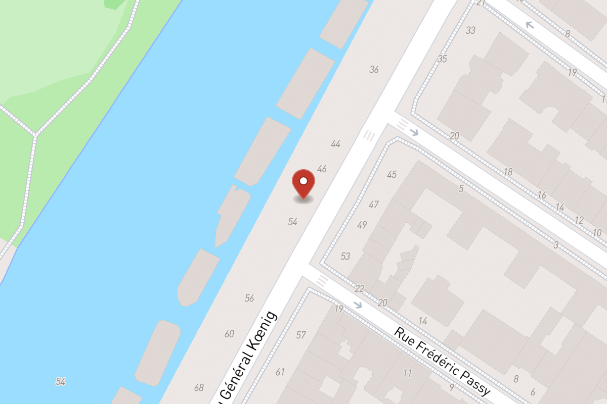 Plan de situation — 50 Boulevard du Général Koenig
