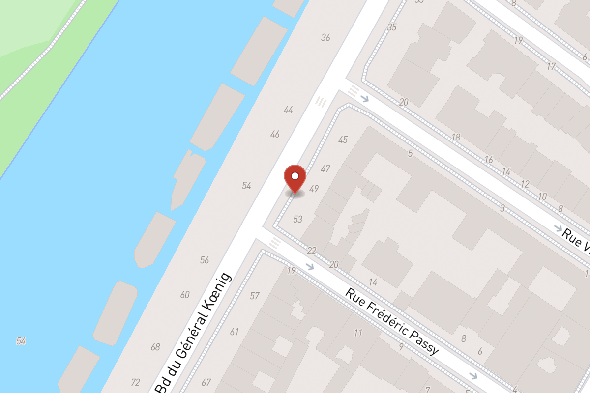 Plan de situation — 51 Boulevard du Général Koenig