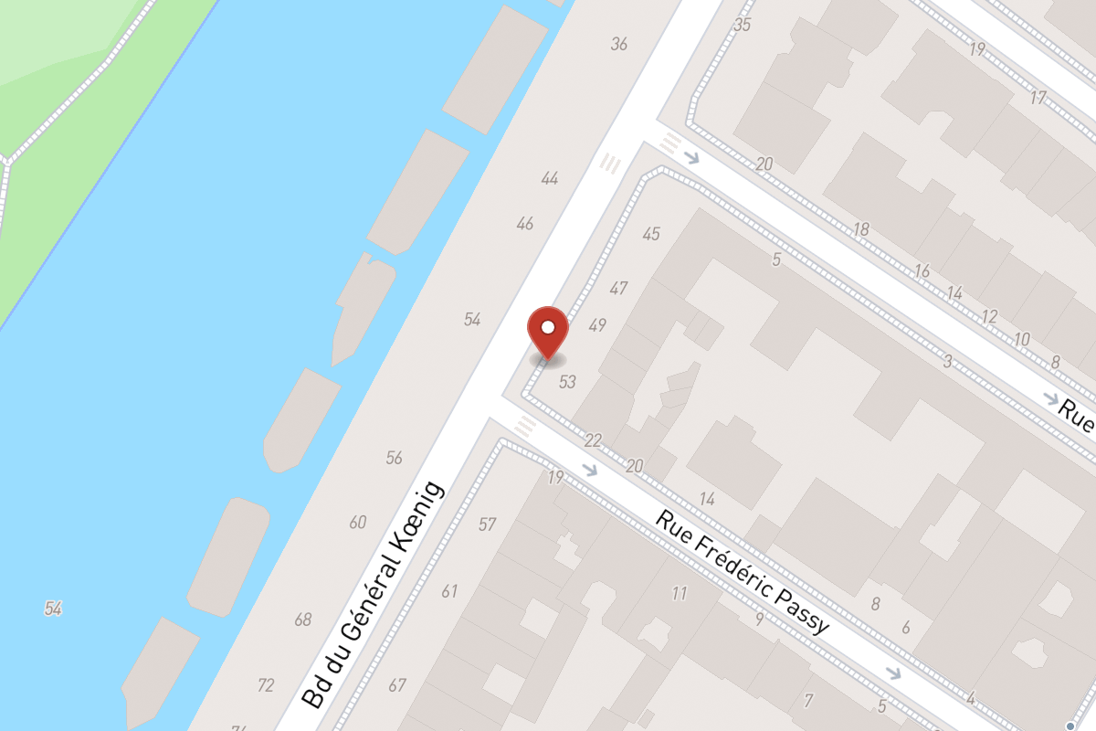 Plan de situation — 53 Boulevard du Général Koenig