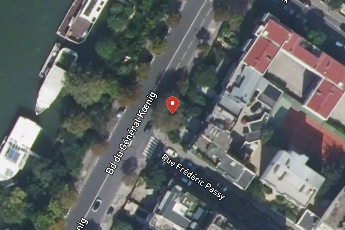 Vue satellite — 53 Boulevard du Général Koenig
