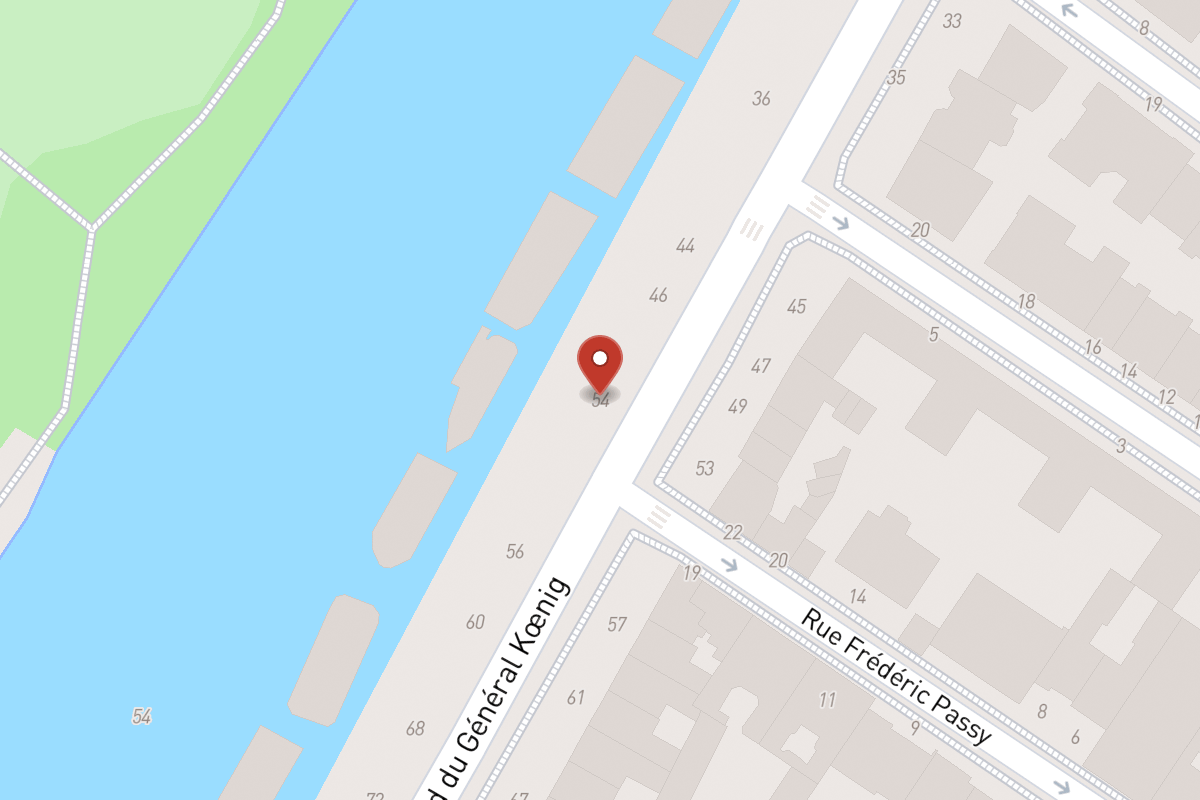 Plan de situation — 54 Boulevard du Général Koenig