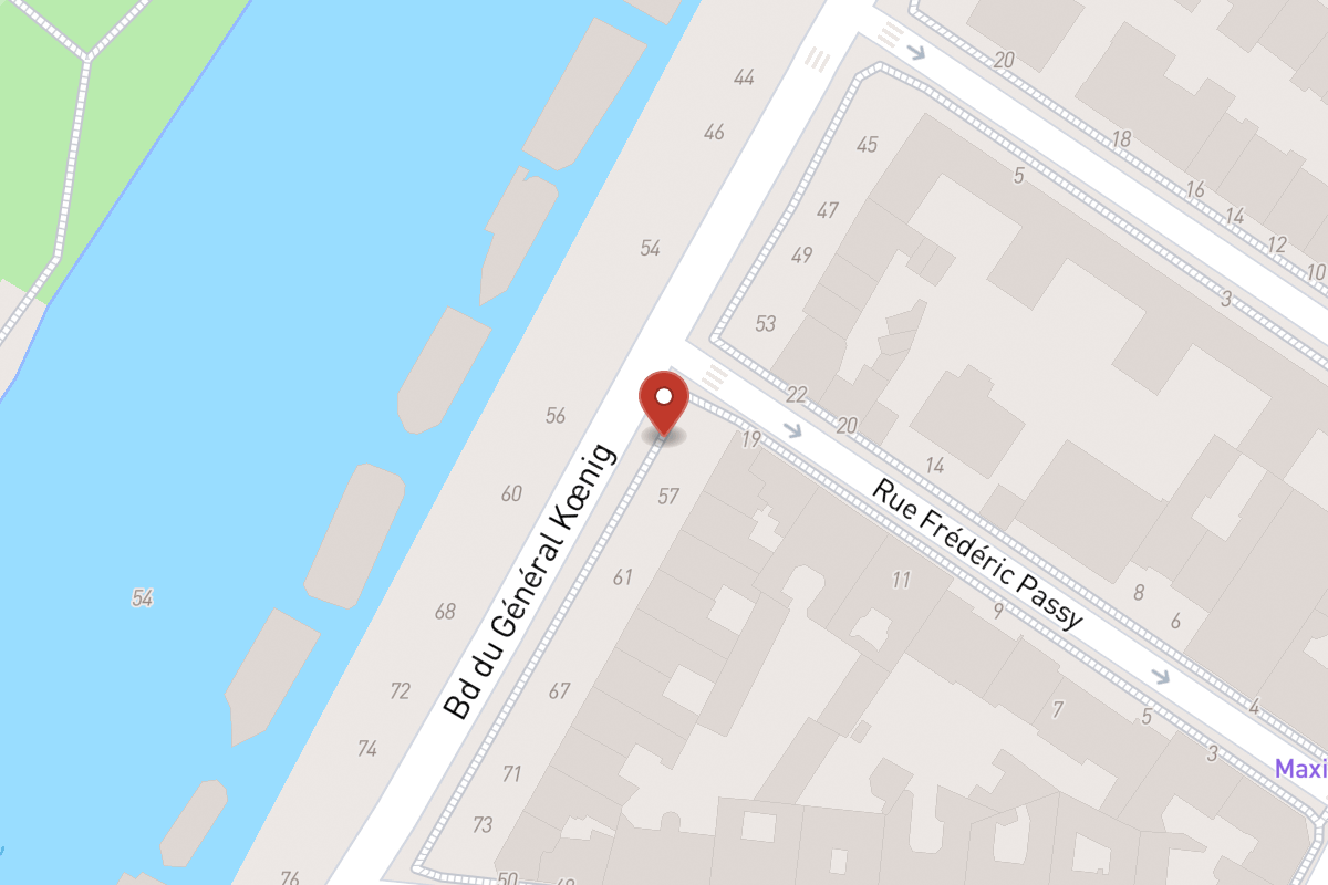 Plan de situation — 55 Boulevard du Général Koenig