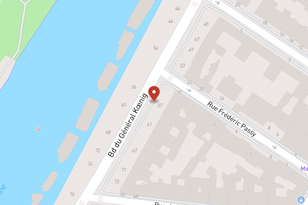 Plan de situation — 57 Boulevard du Général Koenig