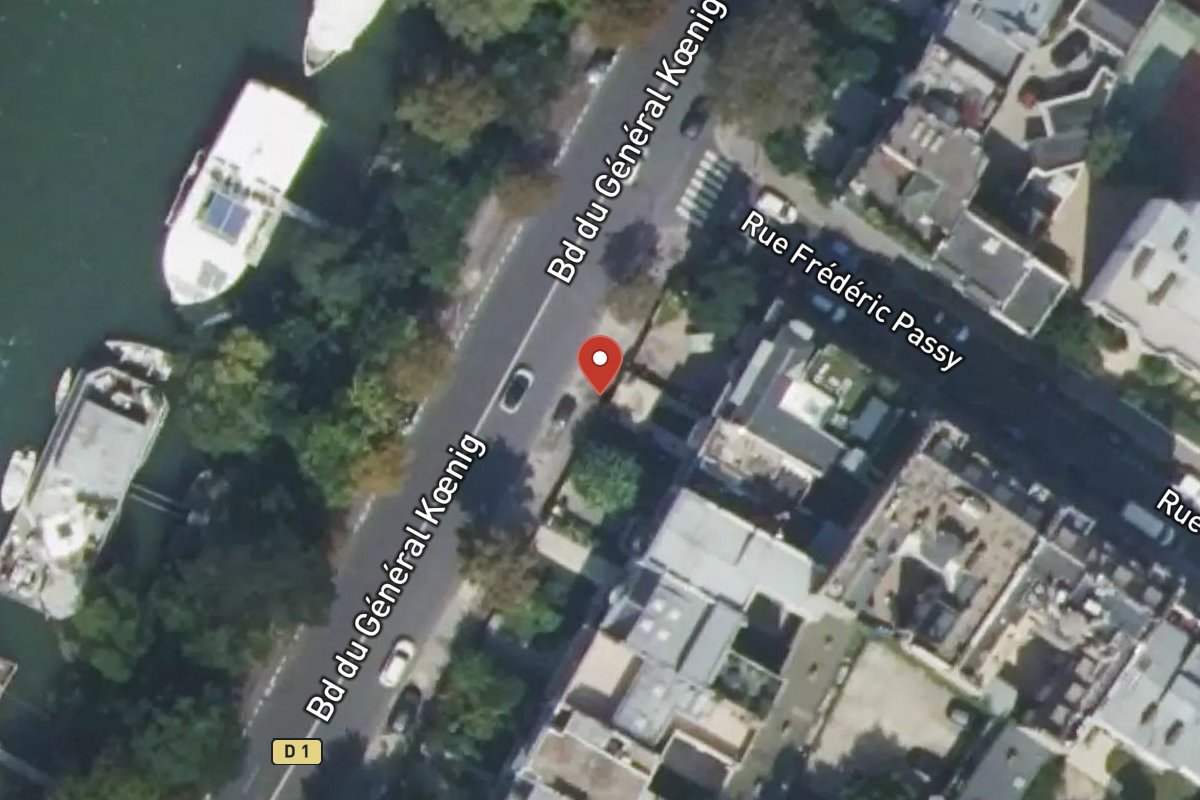 Vue satellite — 57 Boulevard du Général Koenig