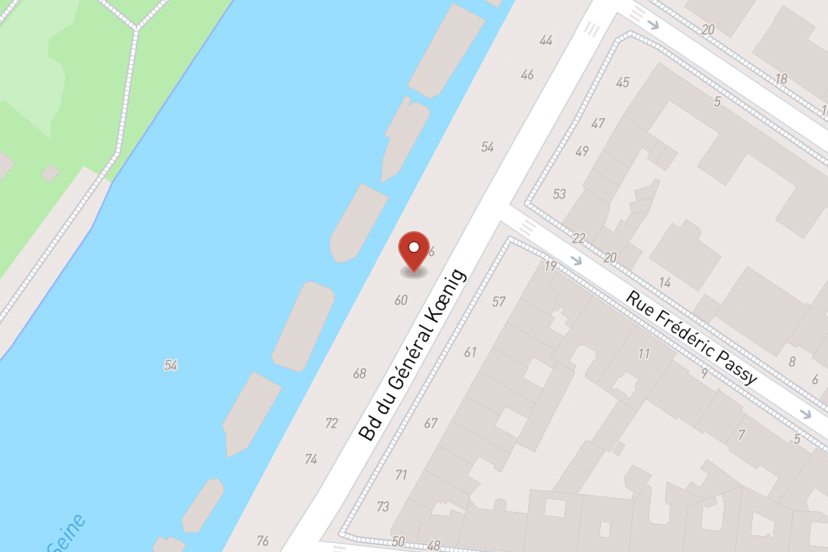 Plan de situation — 58 Boulevard du Général Koenig