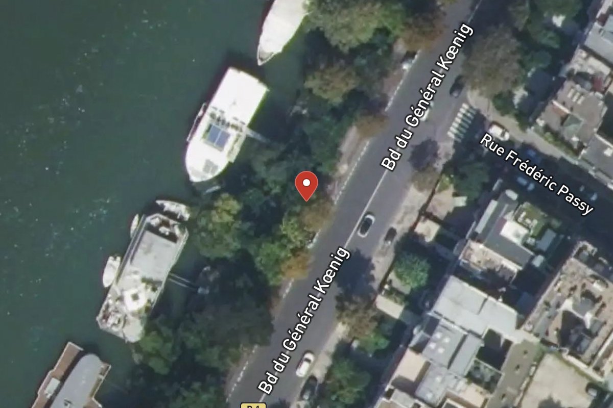 Vue satellite — 58 Boulevard du Général Koenig
