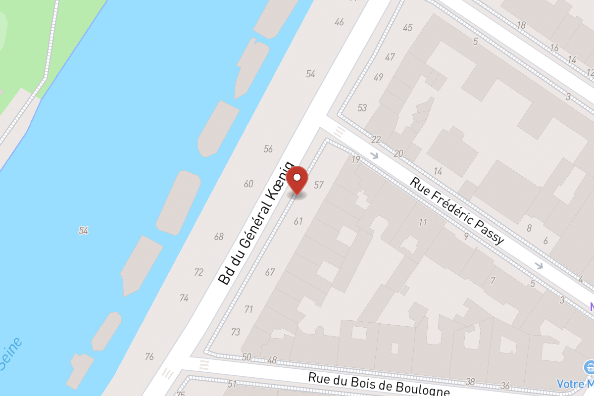 Plan de situation — 59 Boulevard du Général Koenig