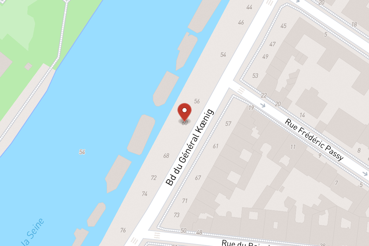 Plan de situation — 60 Boulevard du Général Koenig