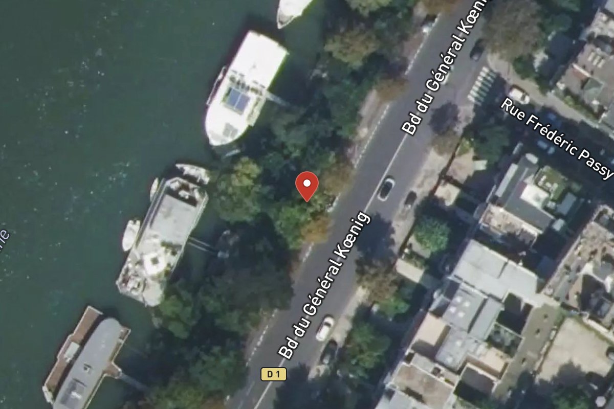 Vue satellite — 60 Boulevard du Général Koenig