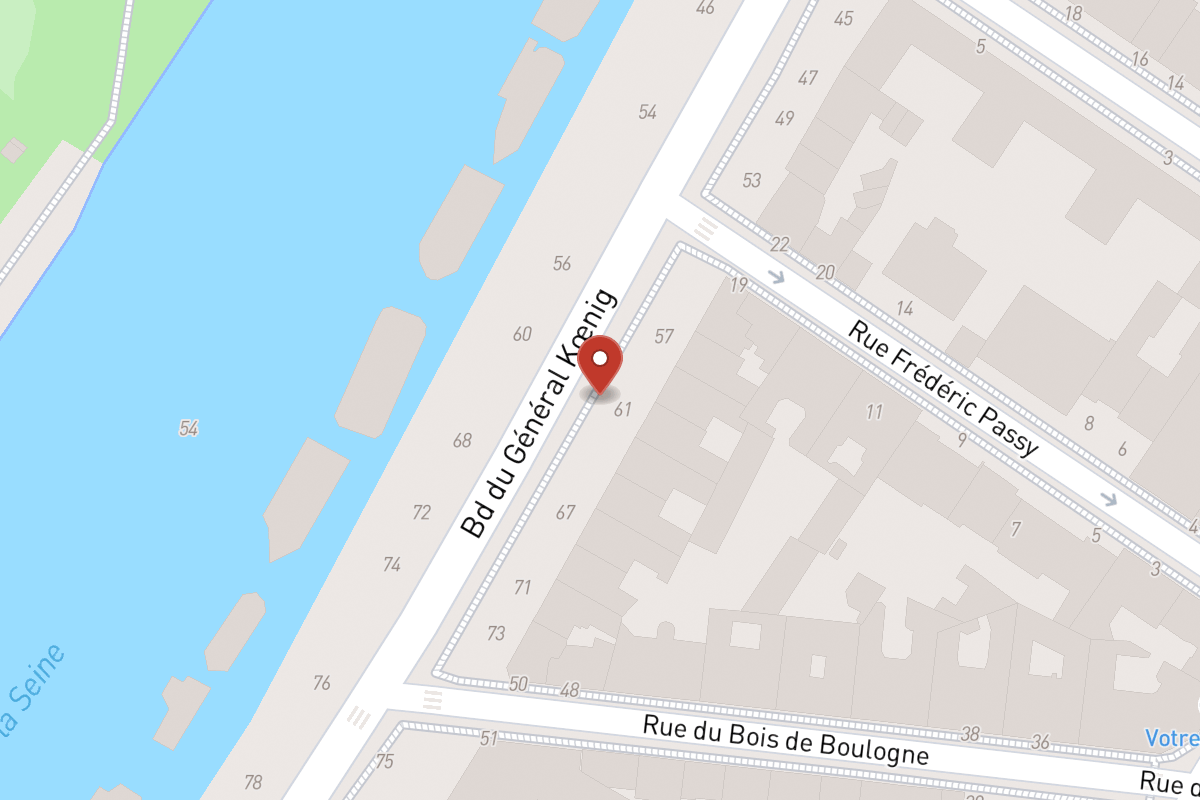 Plan de situation — 61 Boulevard du Général Koenig