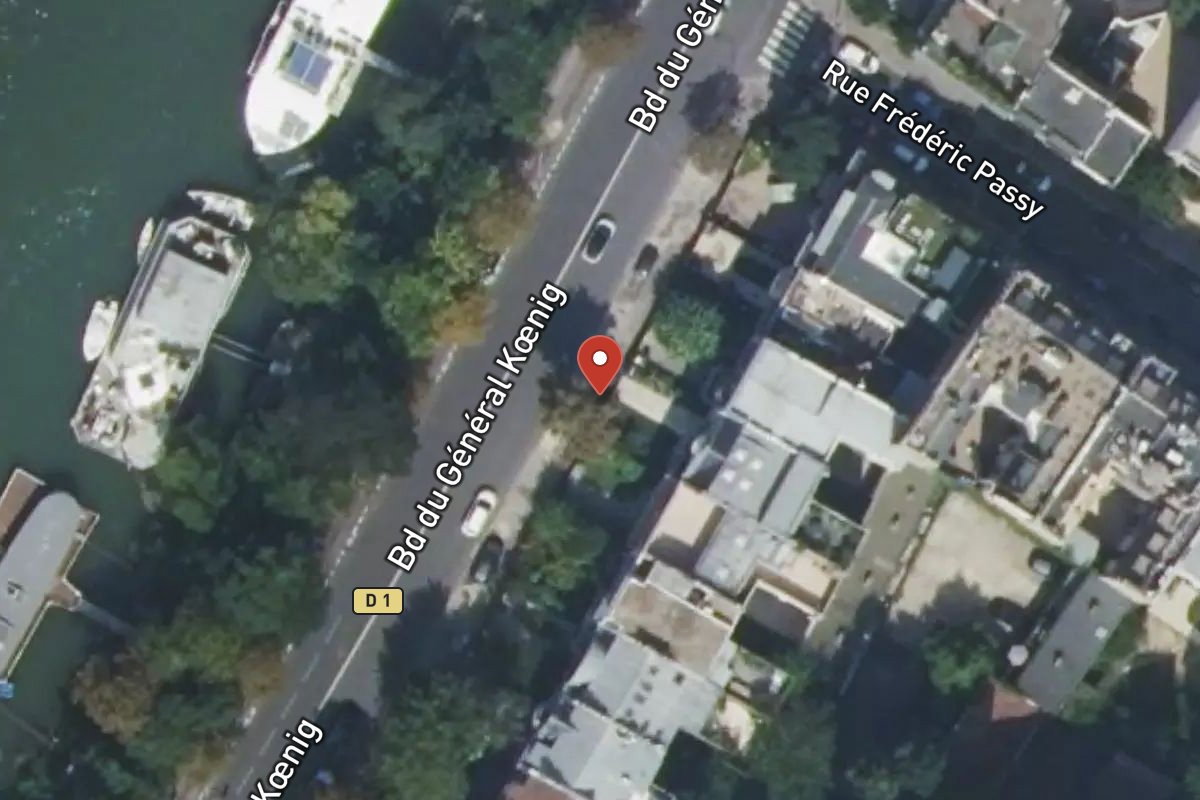 Vue satellite — 61 Boulevard du Général Koenig