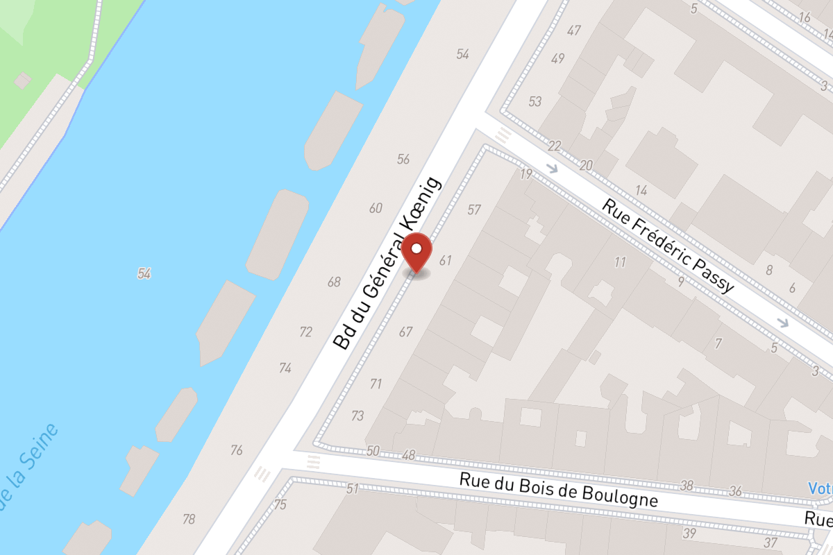 Plan de situation — 63 Boulevard du Général Koenig