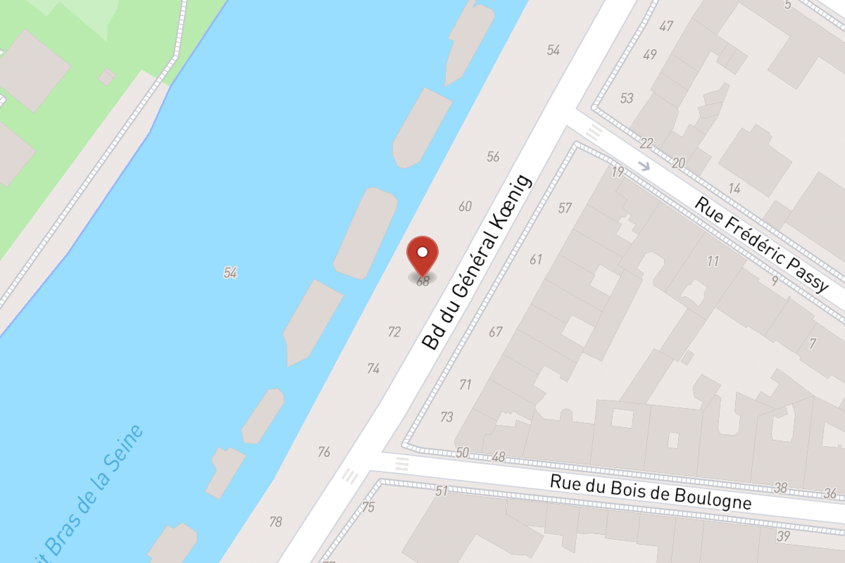 Plan de situation — 68 Boulevard du Général Koenig