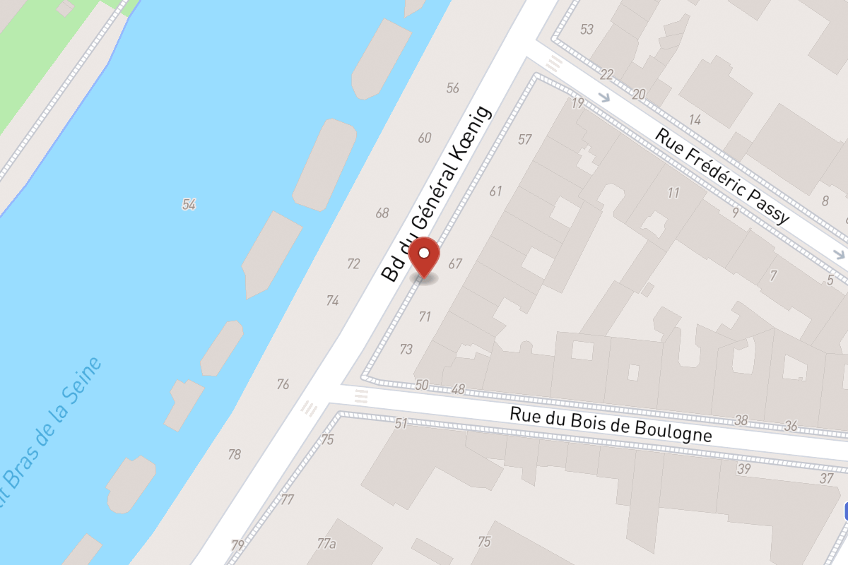 Plan de situation — 69 Boulevard du Général Koenig