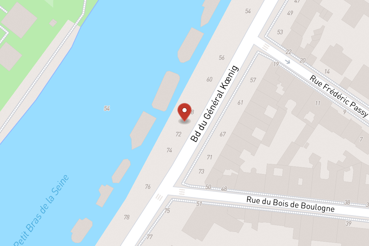 Plan de situation — 70 Boulevard du Général Koenig