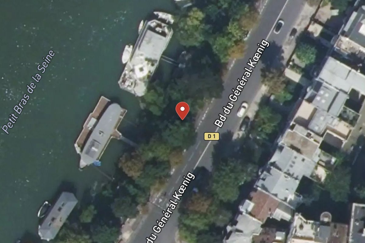 Vue satellite — 70 Boulevard du Général Koenig