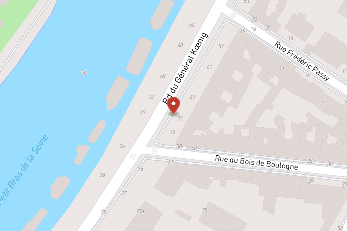 Plan de situation — 71 Boulevard du Général Koenig