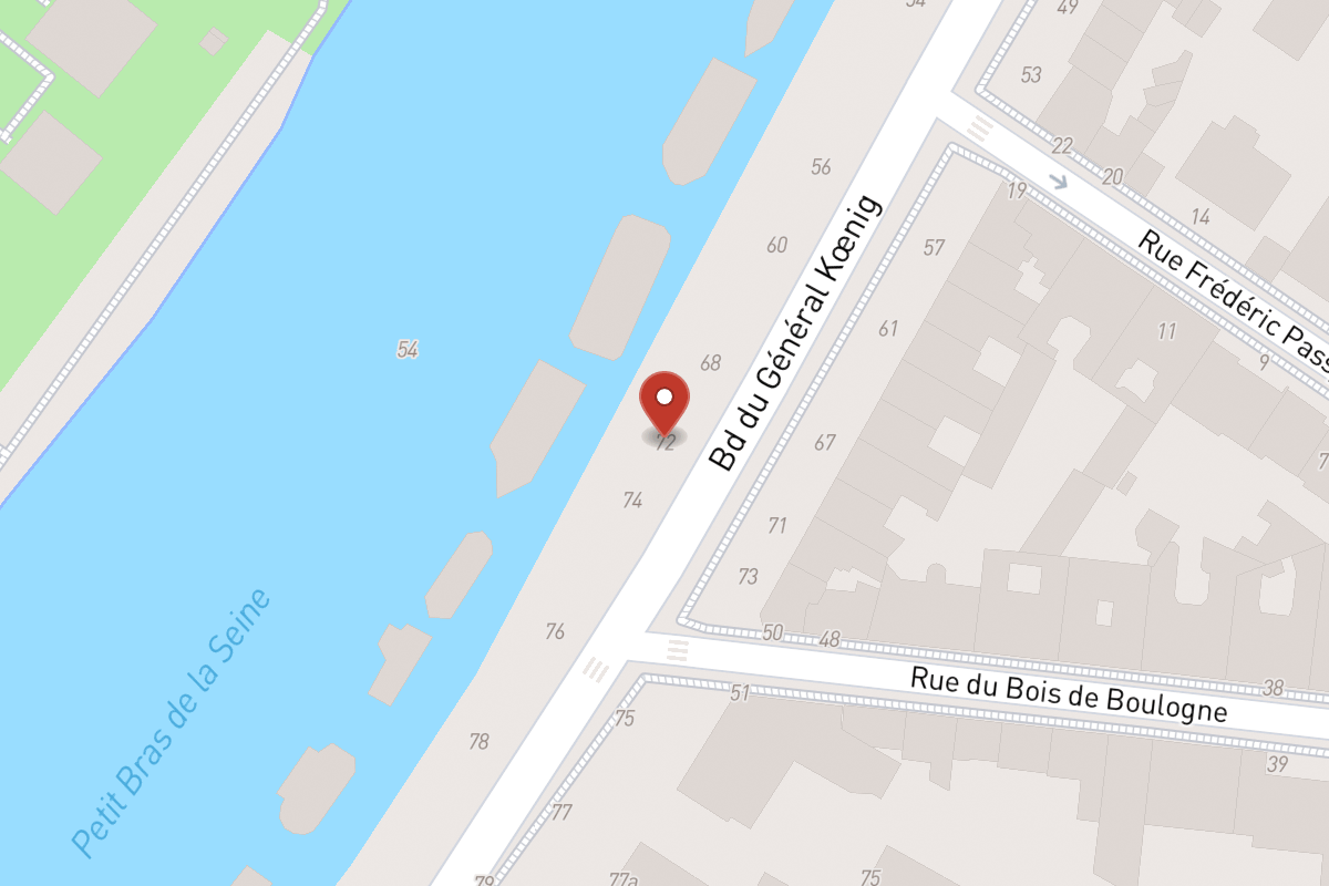 Plan de situation — 72 Boulevard du Général Koenig