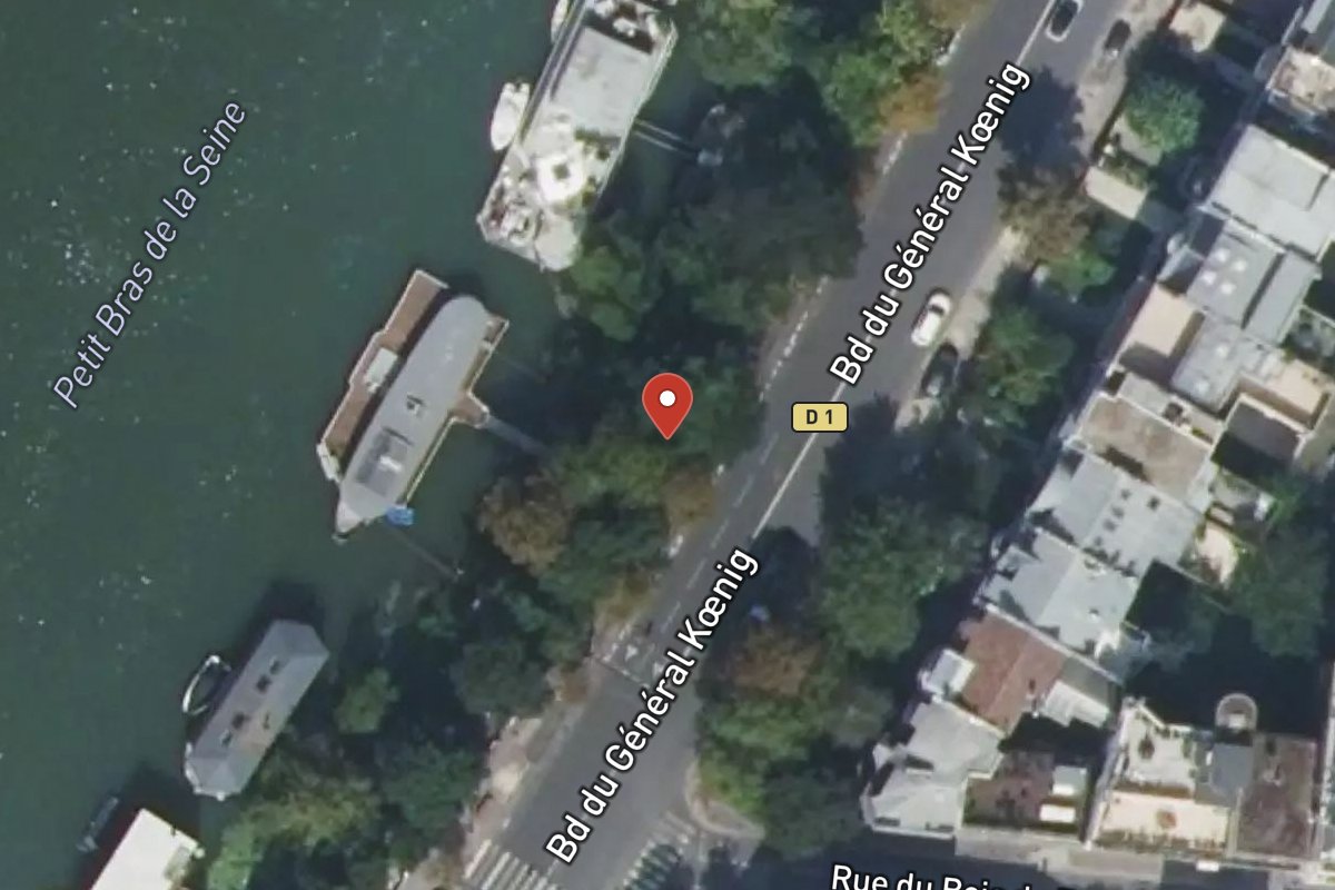 Vue satellite — 72 Boulevard du Général Koenig