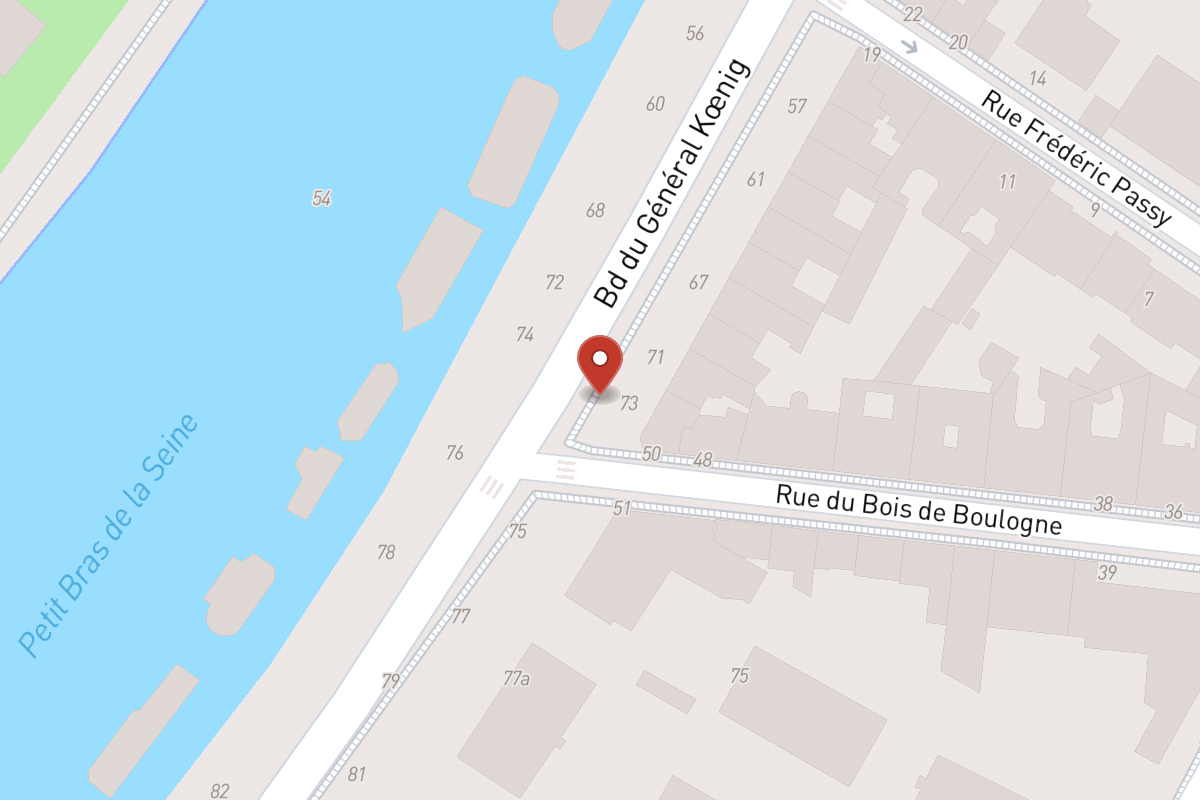 Plan de situation — 73 Boulevard du Général Koenig