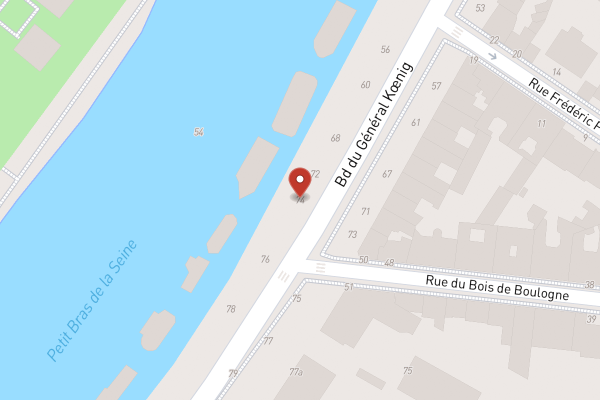 Plan de situation — 74 Boulevard du Général Koenig