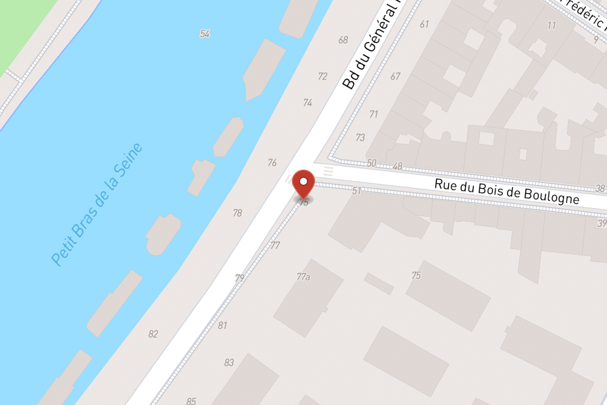 Plan de situation — 75 Boulevard du Général Koenig