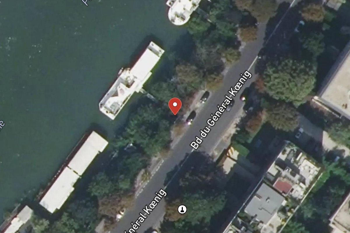 Vue satellite — 82 Boulevard du Général Koenig