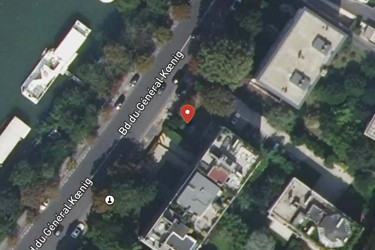 Vue satellite — 83 Boulevard du Général Koenig