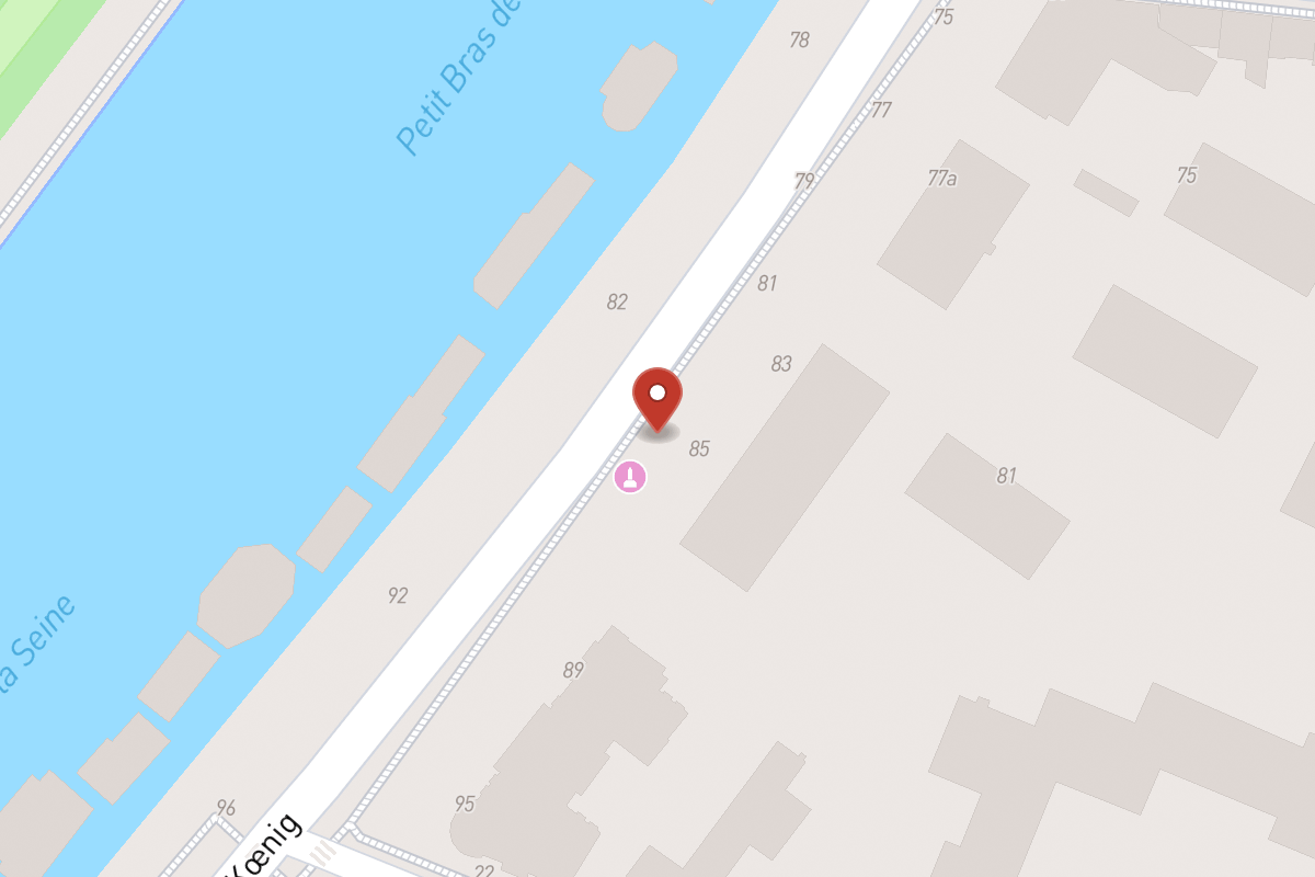 Plan de situation — 85 Boulevard du Général Koenig