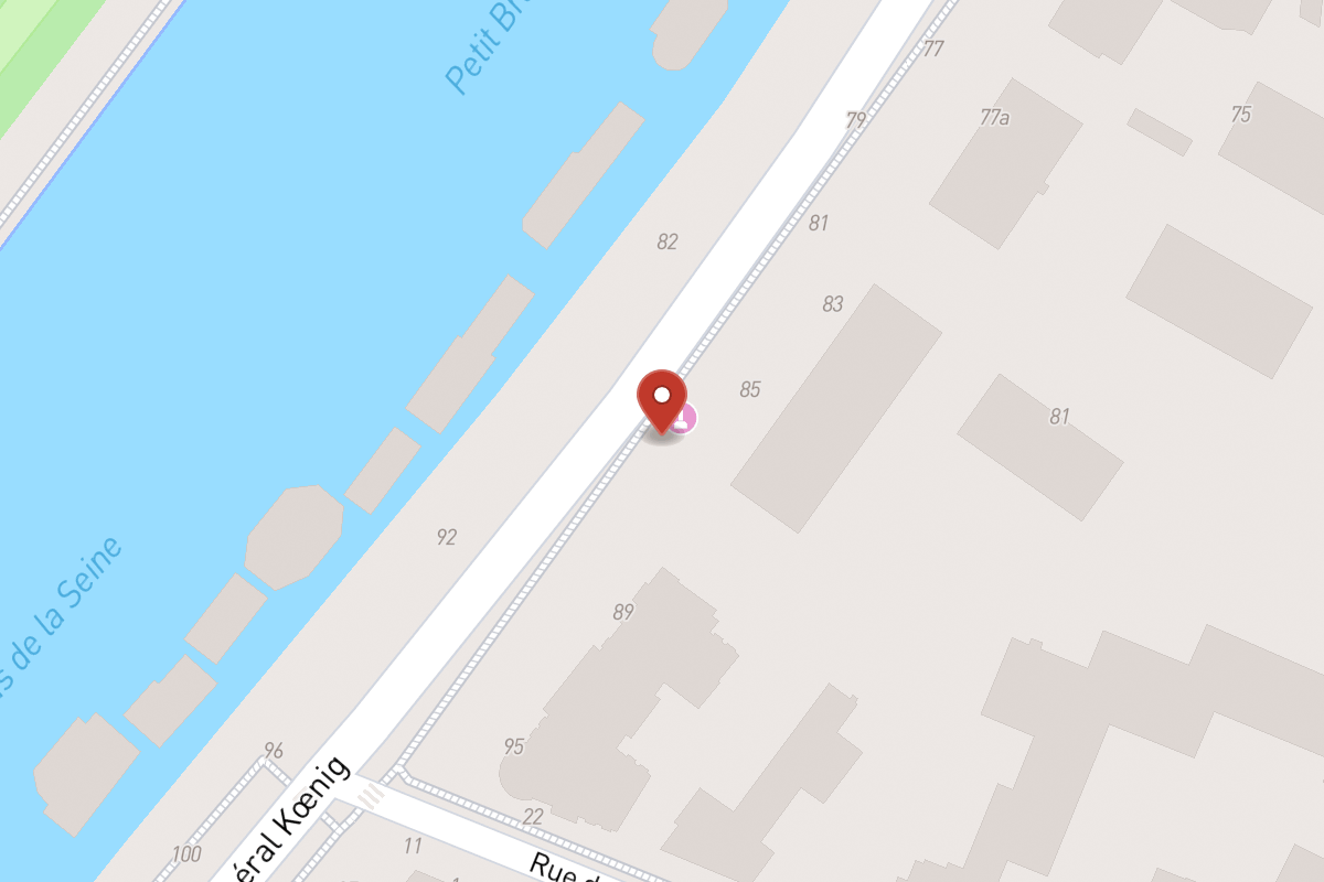 Plan de situation — 87 Boulevard du Général Koenig