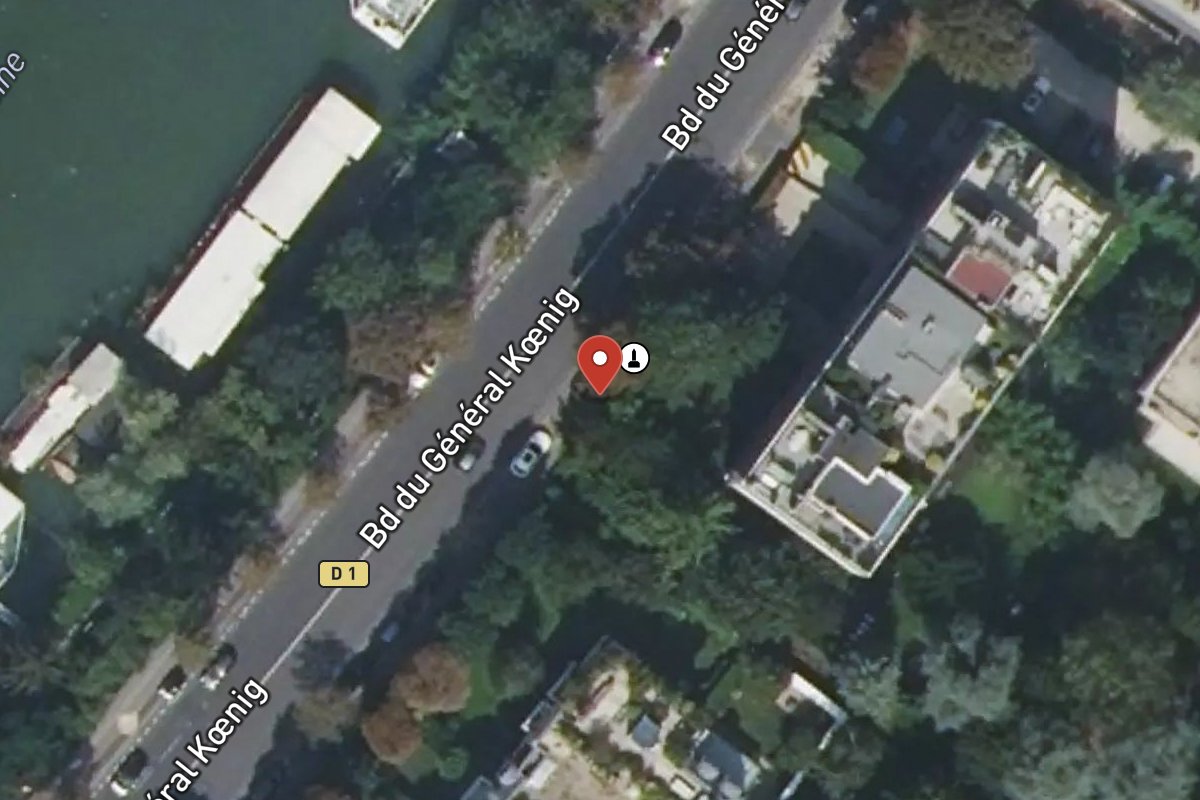 Vue satellite — 87 Boulevard du Général Koenig