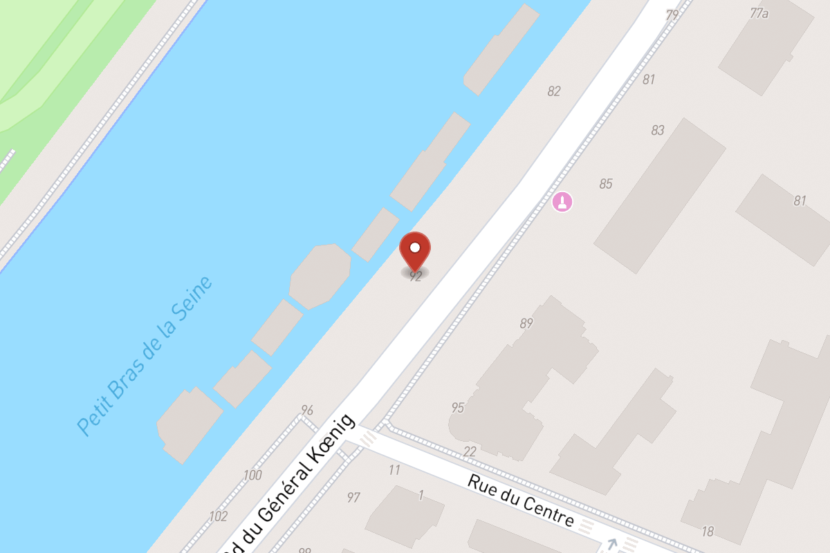 Plan de situation — 92 Boulevard du Général Koenig