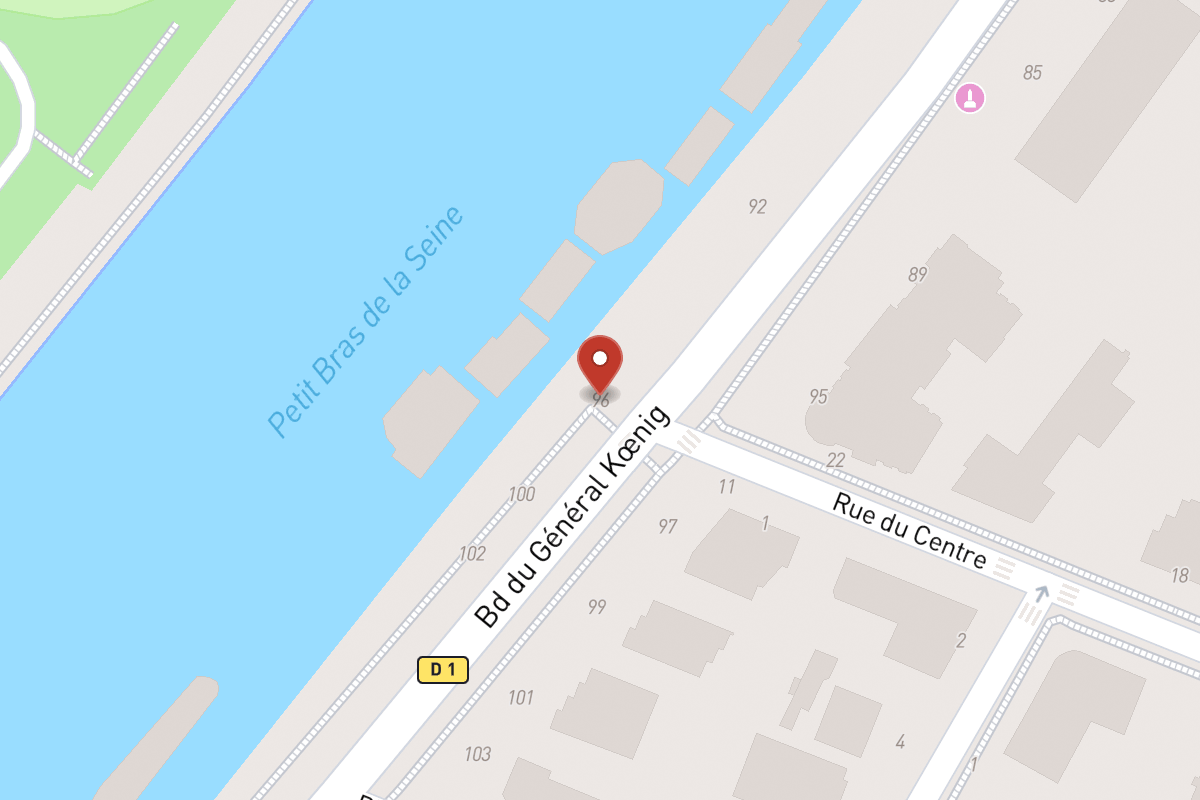 Plan de situation — 96 Boulevard du Général Koenig