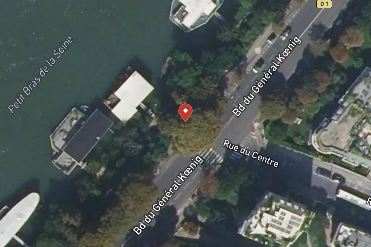 Vue satellite — 96 Boulevard du Général Koenig