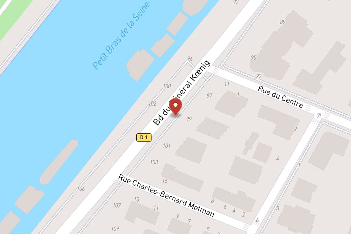 Plan de situation — 99 Boulevard du Général Koenig