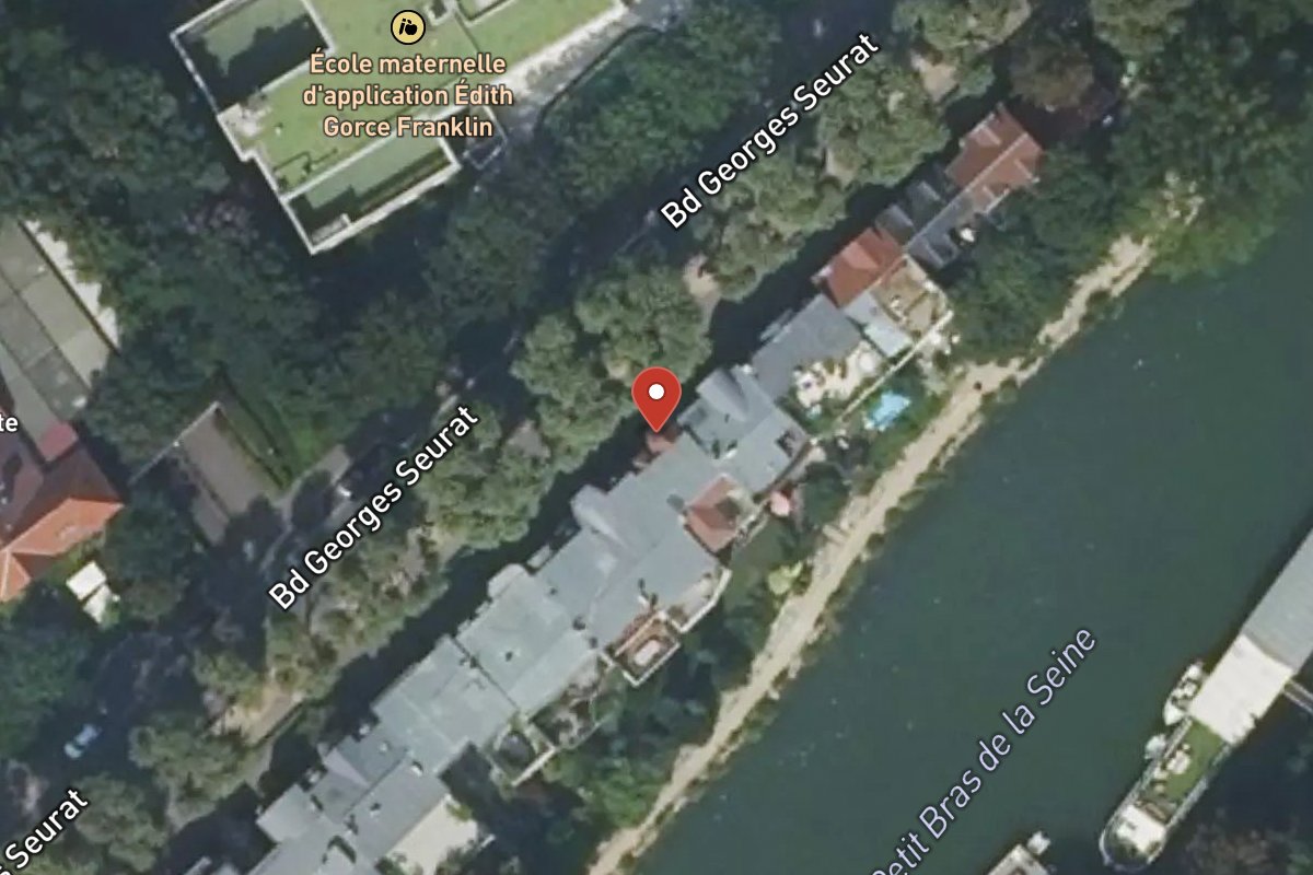 Vue satellite — 100 Boulevard Georges Seurat