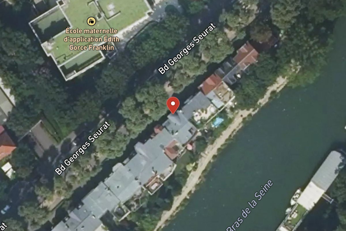 Vue satellite — 102 Boulevard Georges Seurat