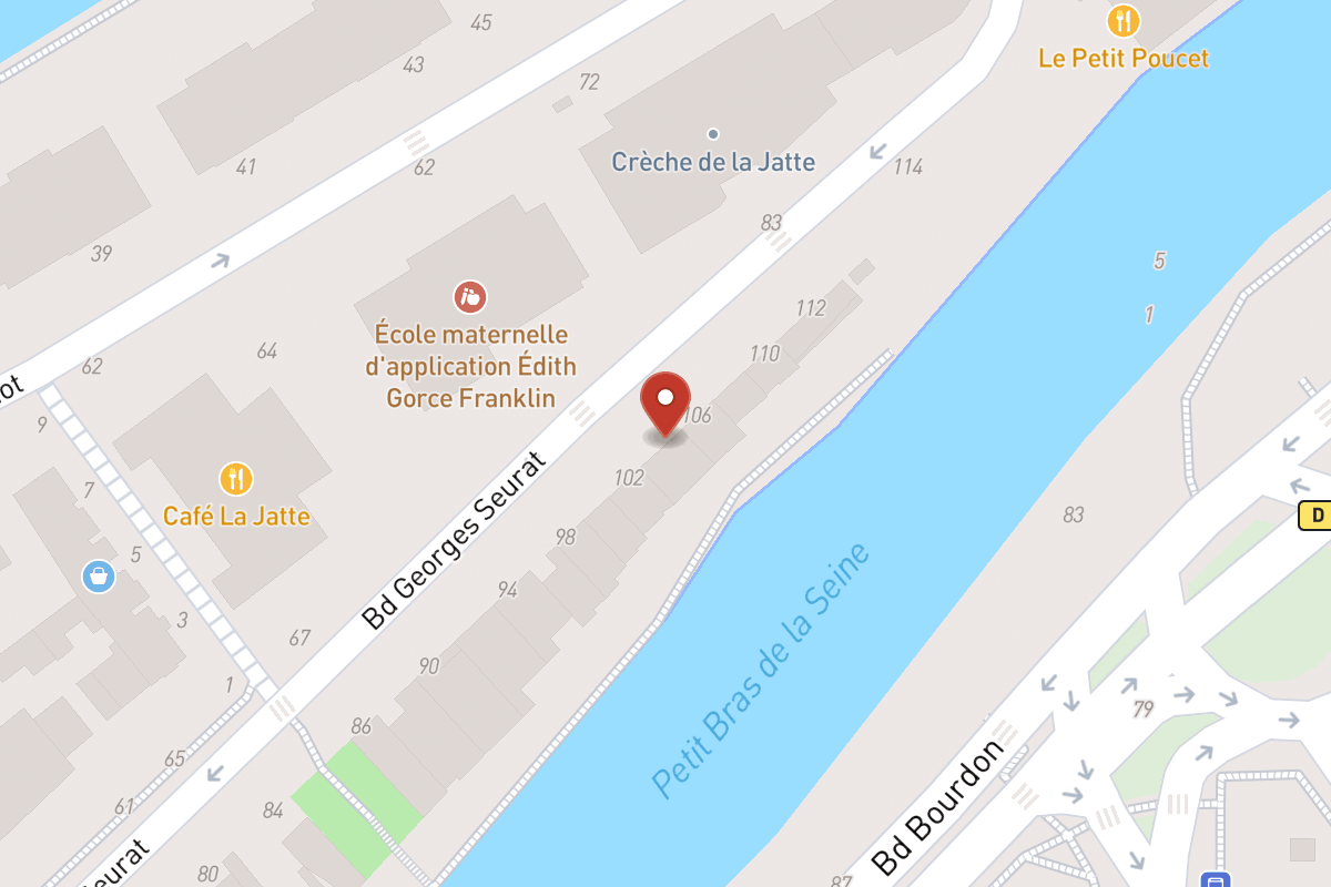 Plan de situation — 104 Boulevard Georges Seurat