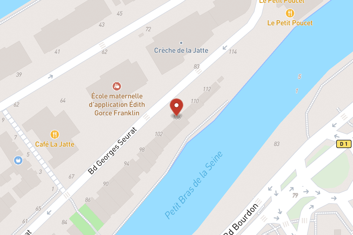 Plan de situation — 106 Boulevard Georges Seurat